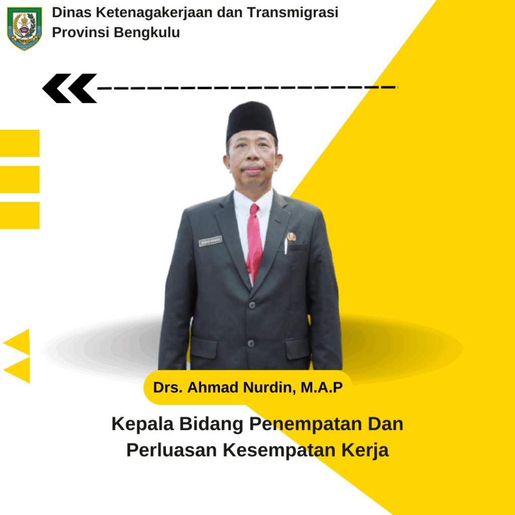 Kepala Bidang Penempatan dan Perluasan Kerja